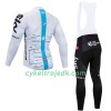 Cykeltøj Langærmet Vinter + Bib Cykelbukser 2018 Team Sky N001